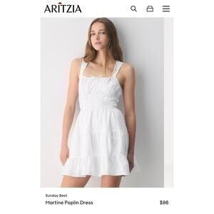 Aritzia Sunday Best Martine Poplin dress
